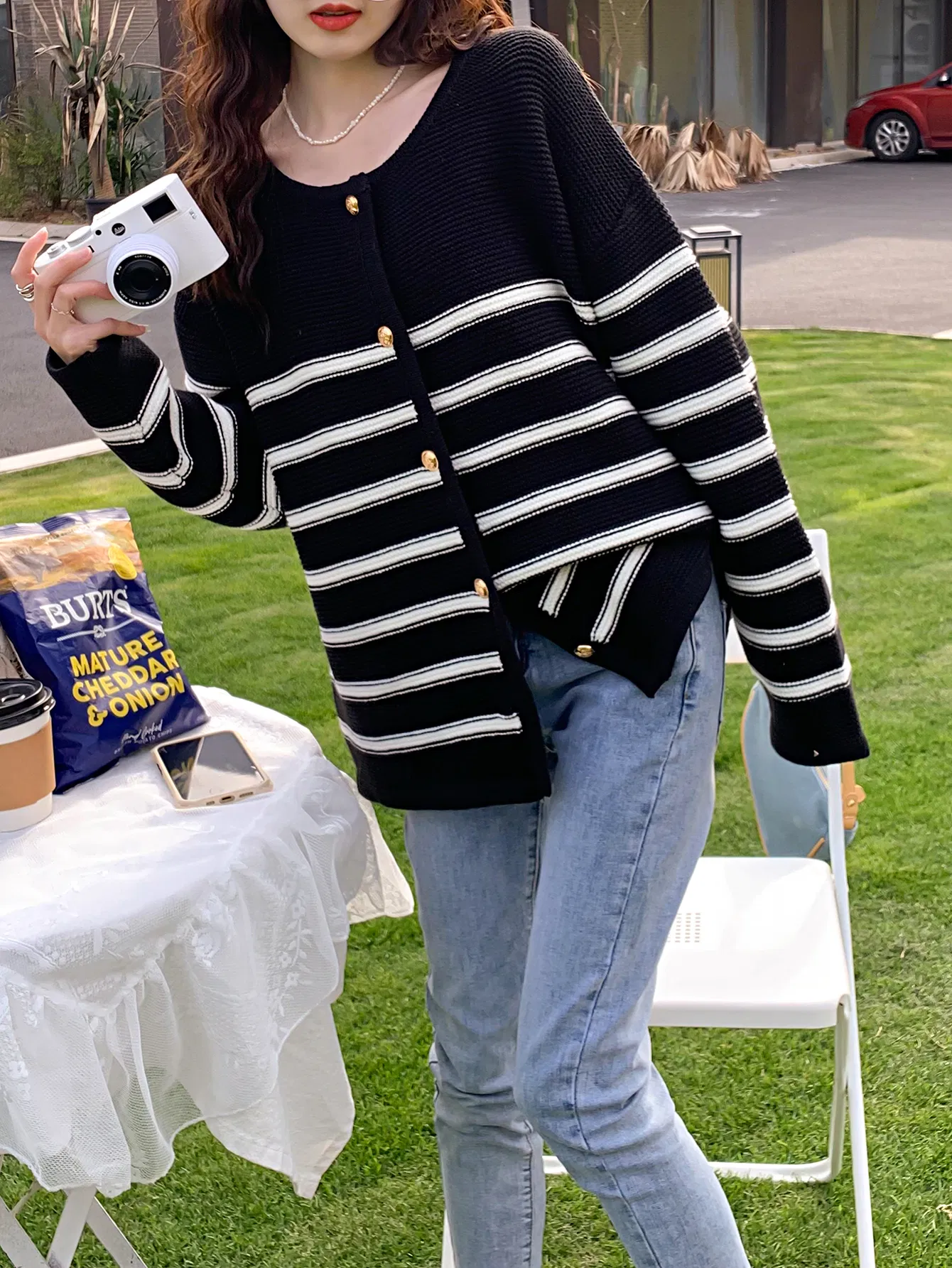 Classic Women's Sweater - Luxurious Knit Sweater for Winter