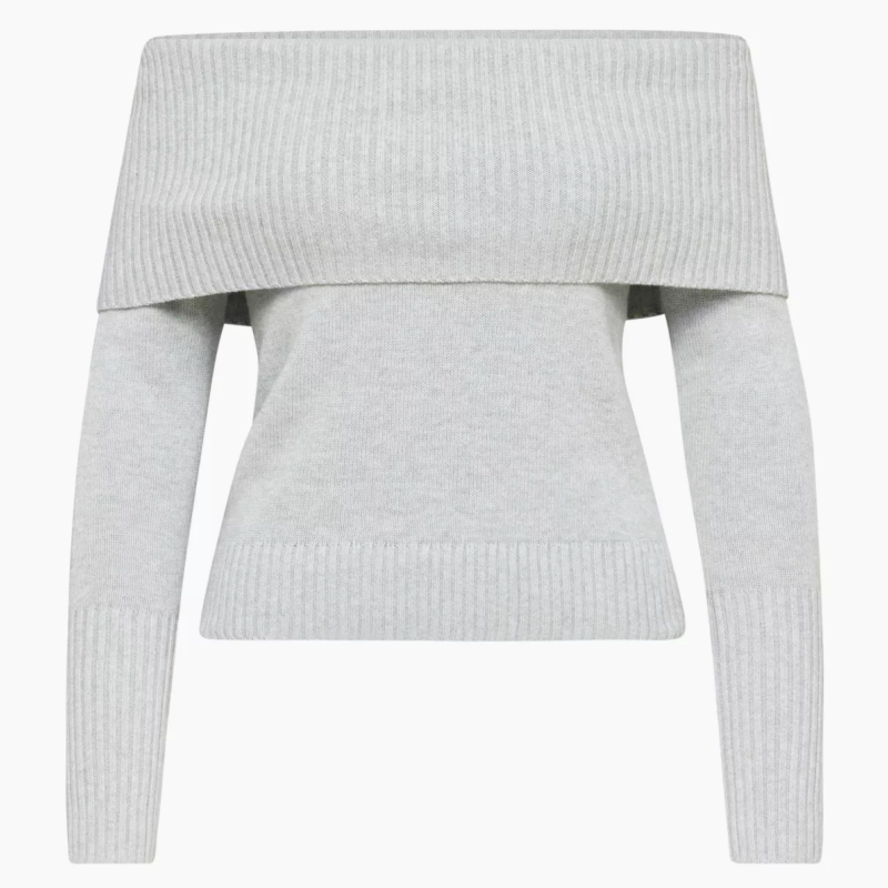 Open Neck Jumper Side View