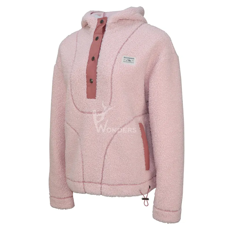 Women's Fashion Hoodied Teddy Fleece Jacket