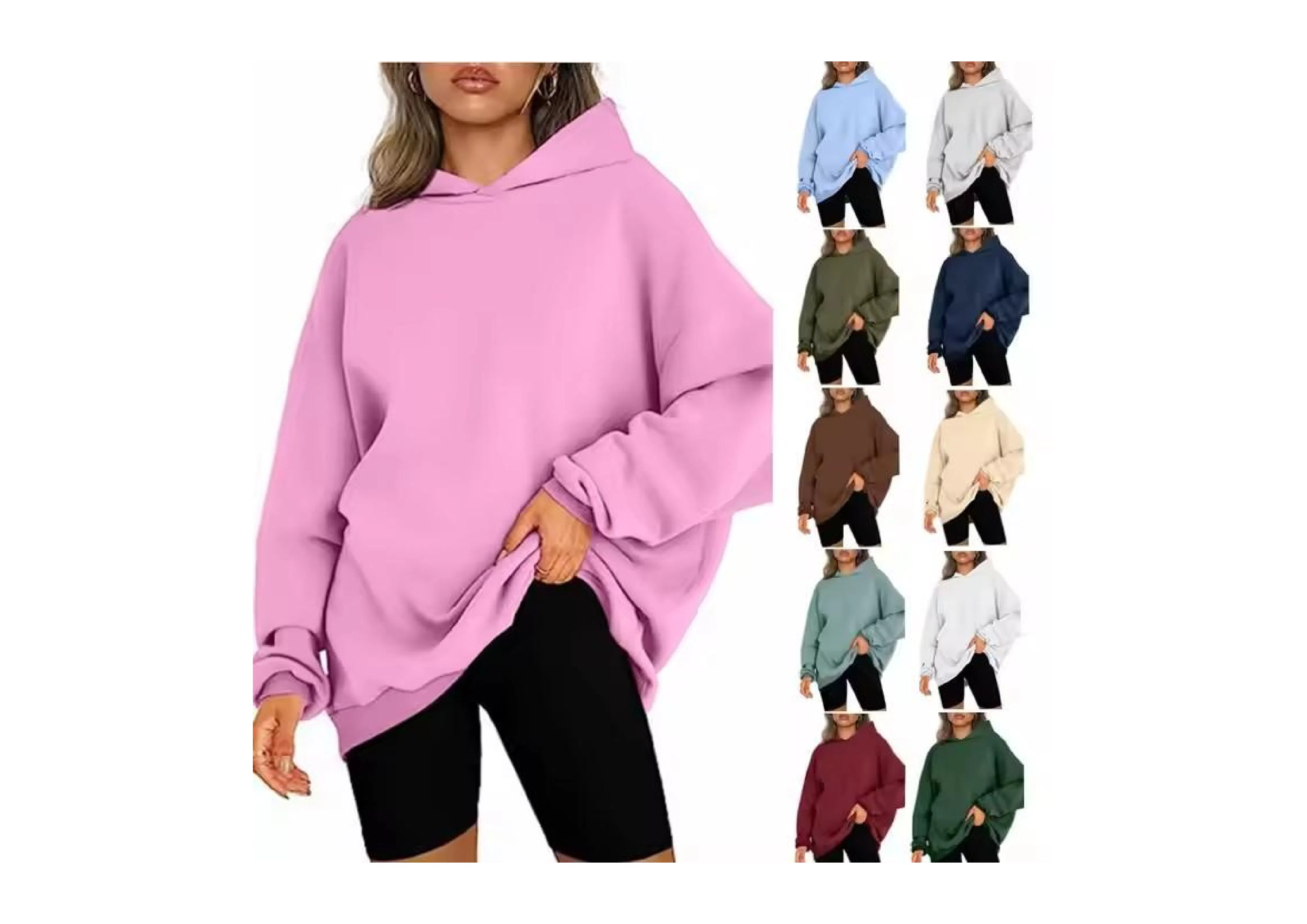 Fashion Premium Quality Custom Printed Women's Winter Fashion Pullover Hoodie