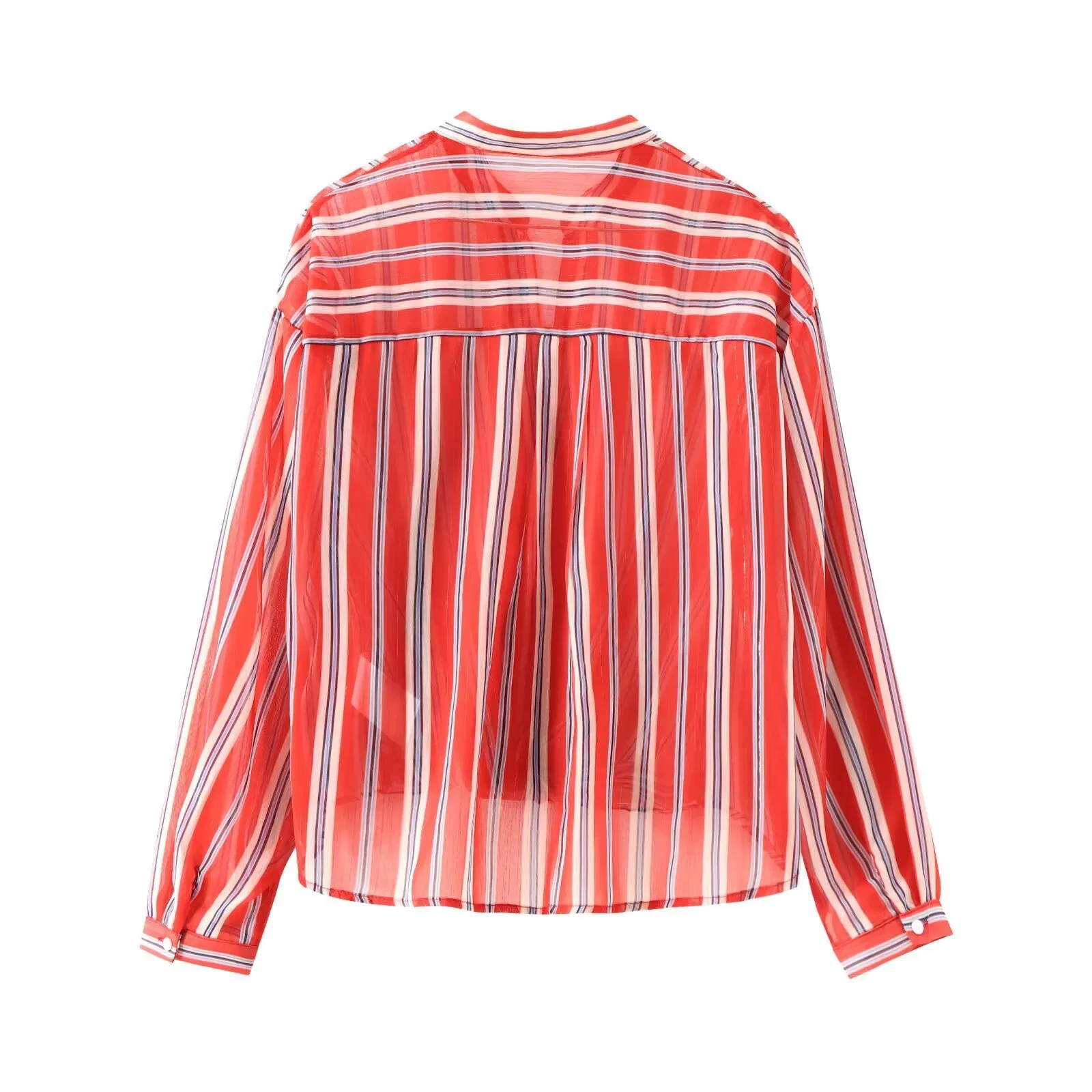 Stylish Customized Striped Blouses Unique Striped Blouses Tailored for Trendy Women’ S Fashion