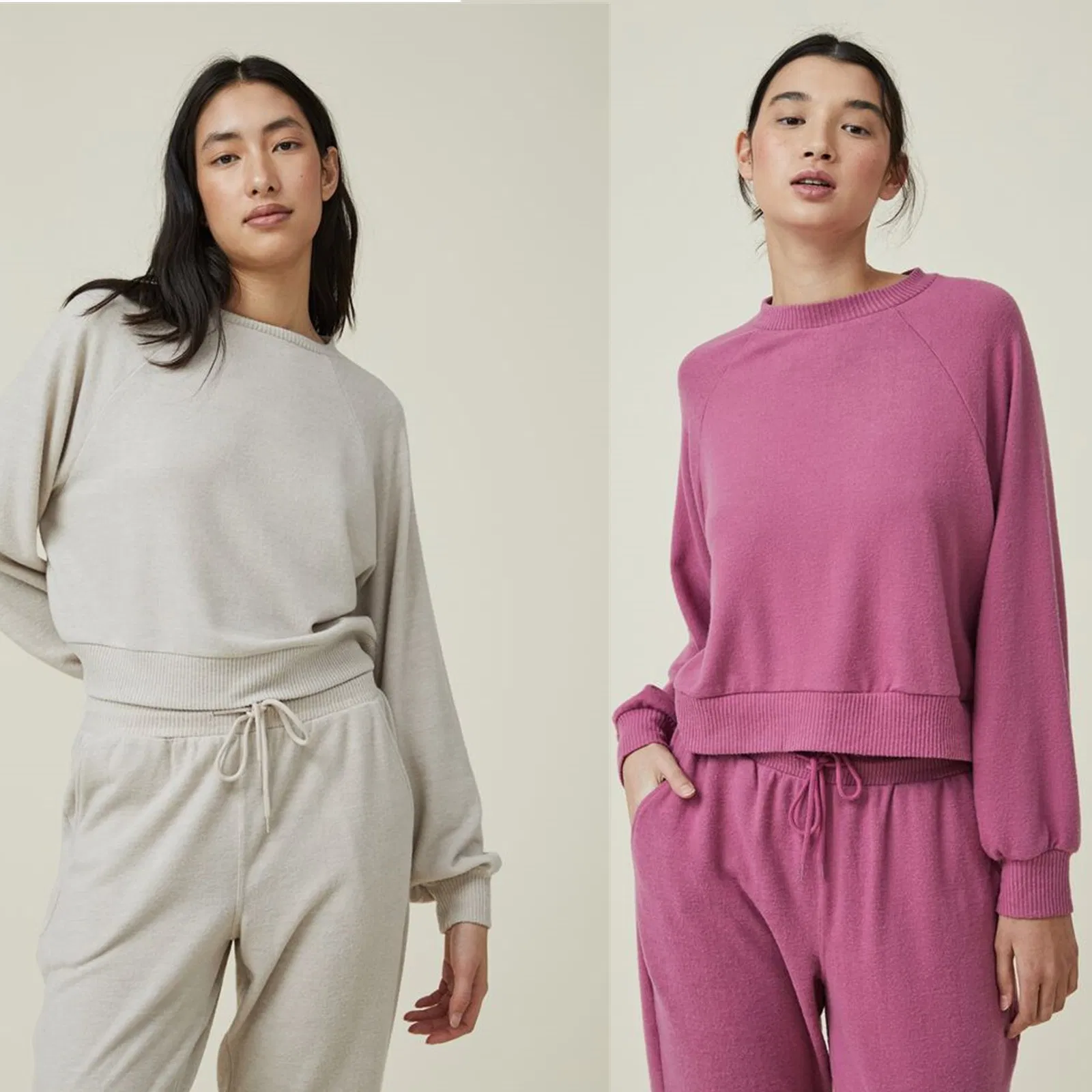 Wholesale China Customized High Quality Long Sleeve Top Relaxed Knitted Women Leisure Household Women Loungewear