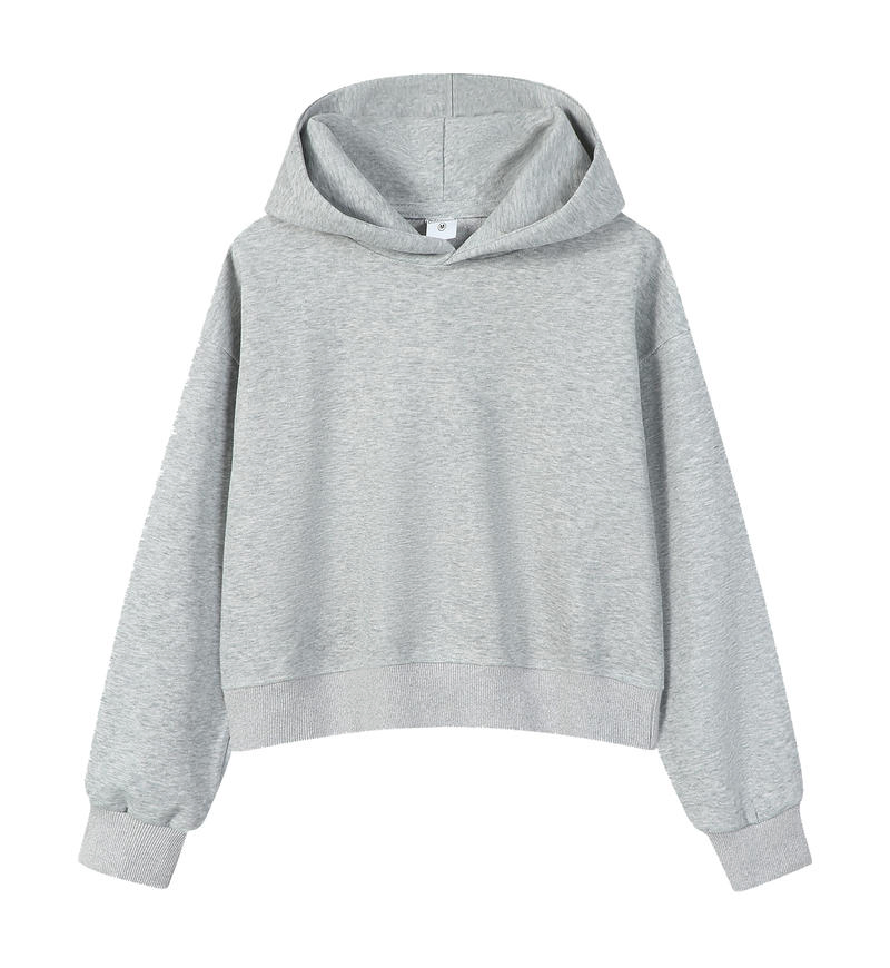 350GSM 100% Cotton Women Pullover Hoodies Sweatshirt for Women Accept Print Logo