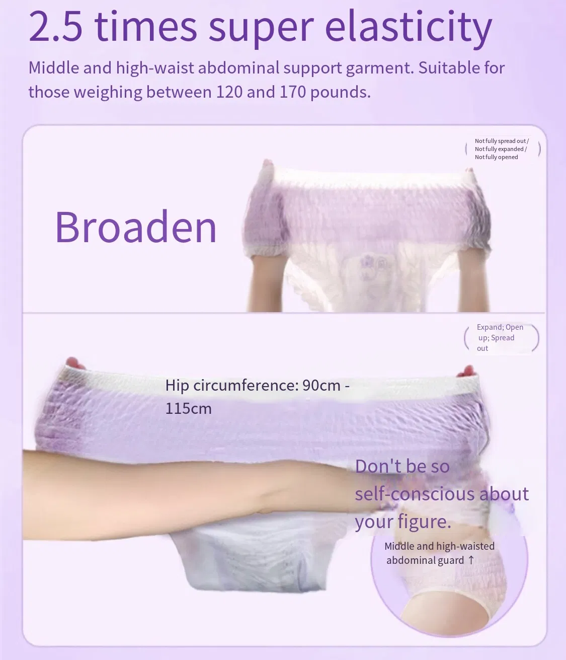Factory Direct Organic Disposable Period Pants for Women Free Samples Available