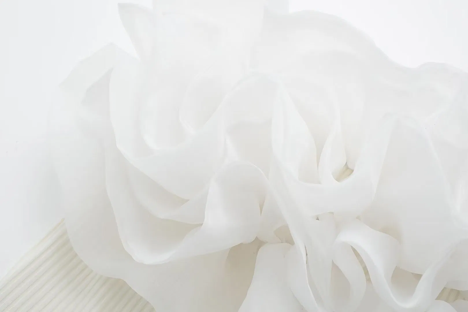 Elegant Women's Organza Layered Ribbed Jumpsuit for Wholesale