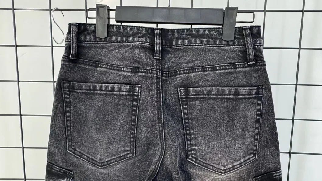 Multi-Pocket Denim Work Pants 3