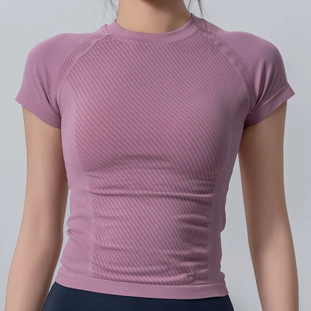 Breathable Moisture-Wicking Quick-Dry High-Stretch Slim-Fit Workout Women's Yoga Top