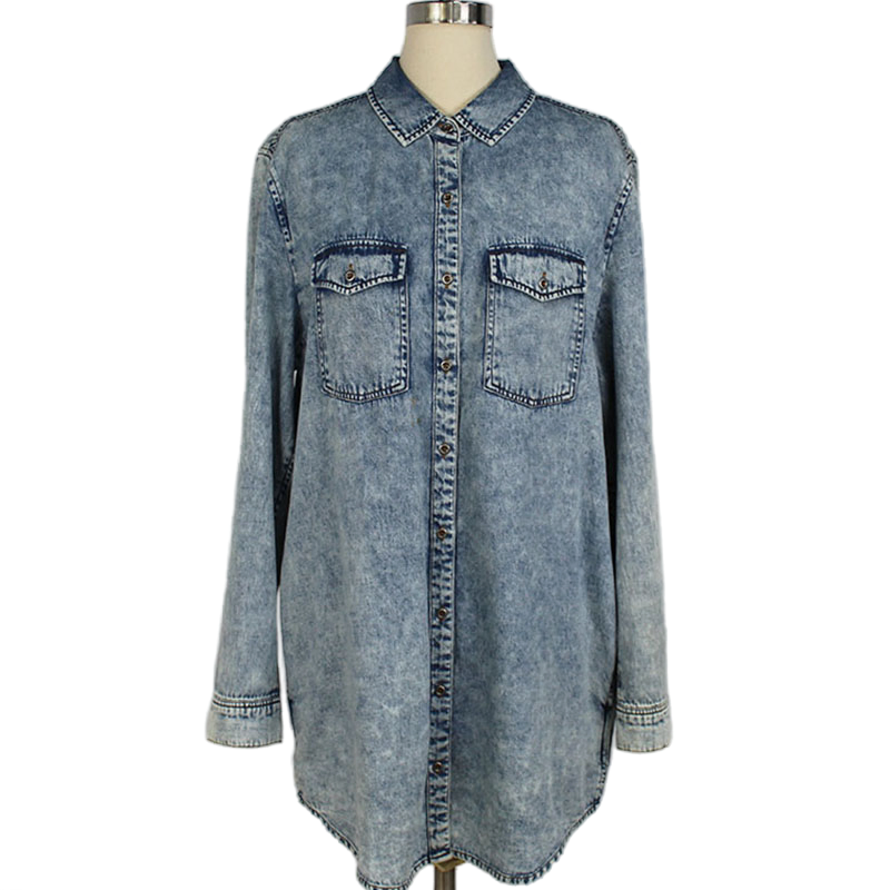 Denim Shirt Front View