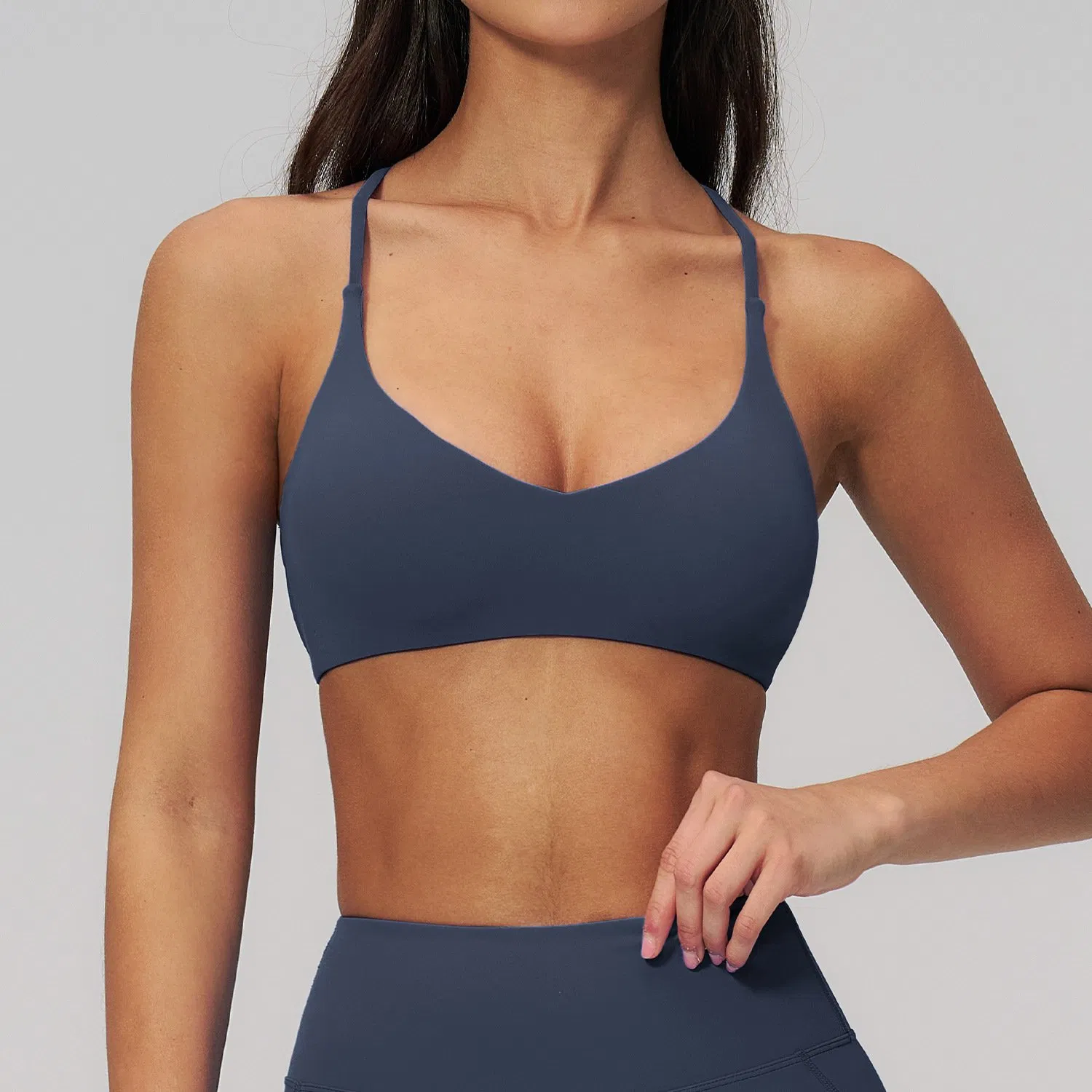 Quick Dry Cross Back Yoga Bra High Support Sports Bra Fitness Wear for Women Casual Running Buy Cheap Online