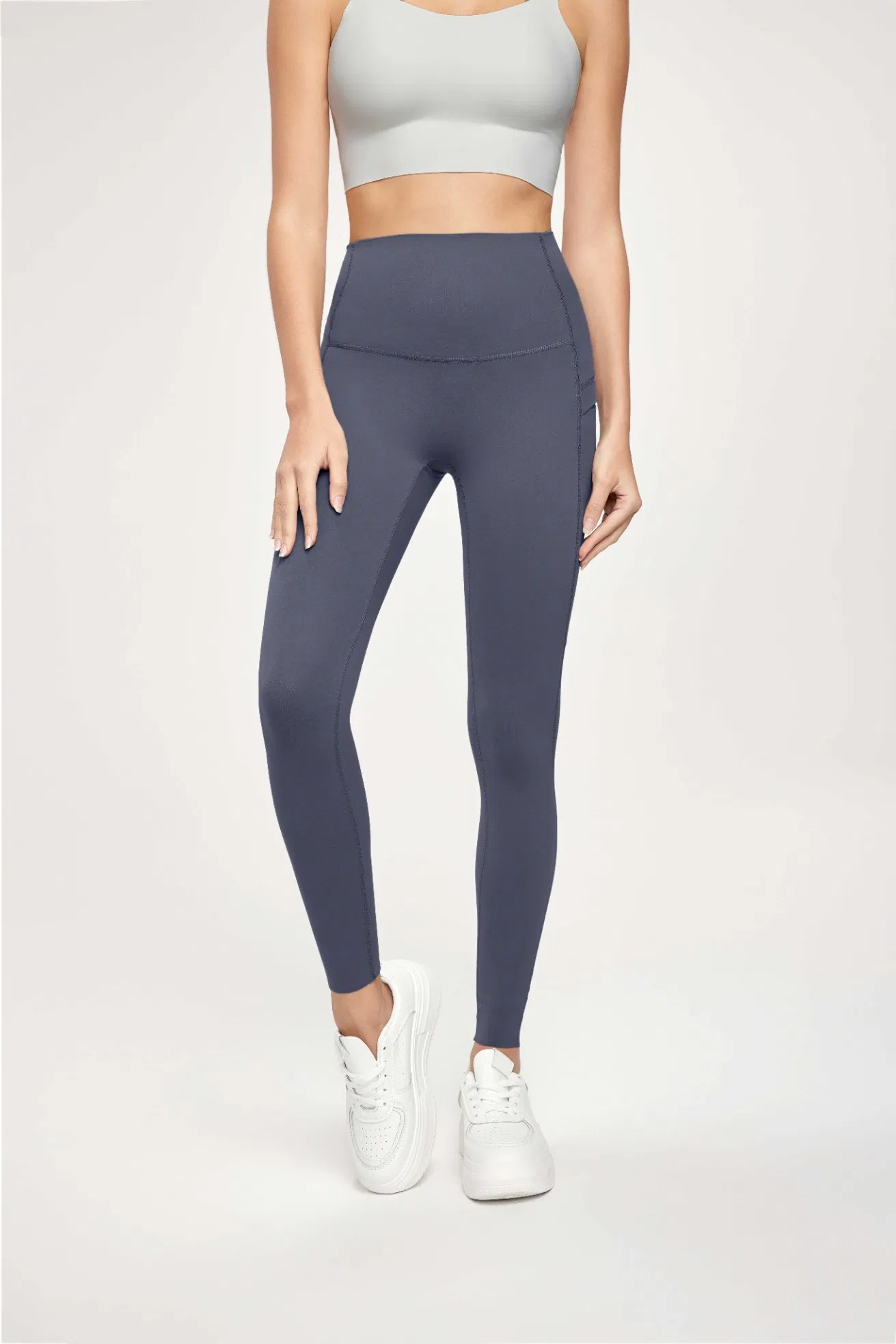 Women's Activewear 7A Antibacterial Cooling Yoga Pants with Pockets High Waist Butt-Lifting Gym Leggings for Women – Cuttable Ankle Design