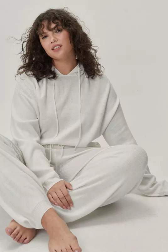 Factory China OEM Top Quality New Design Hot Selling Plus Size Relaxed Knitted Women Leisure Household Women Loungewear