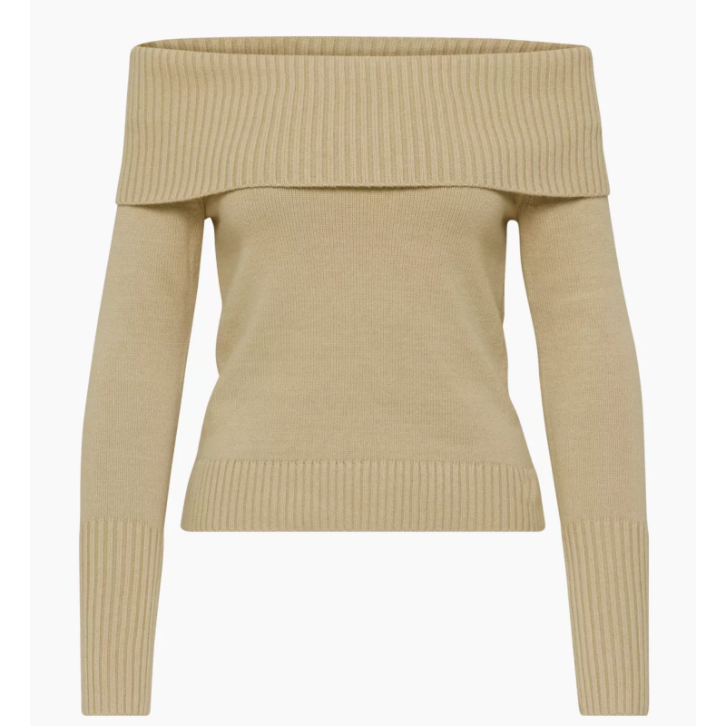 Sweet Flat Wide Shoulder Women Sweater Open Neck Lady Sexy Jumper.