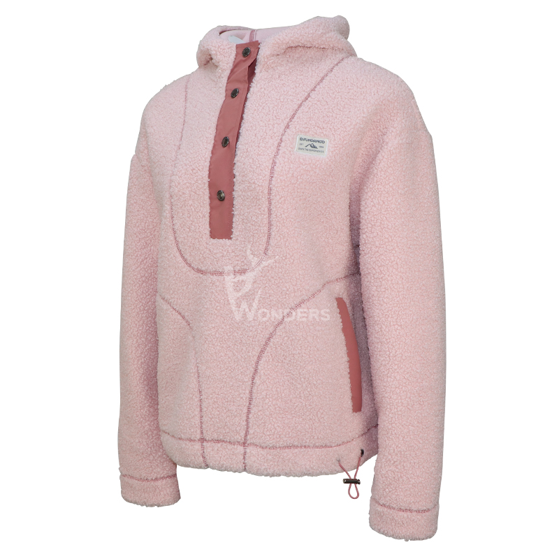 Women's Fashion Hoodied Teddy Fleece Jacket