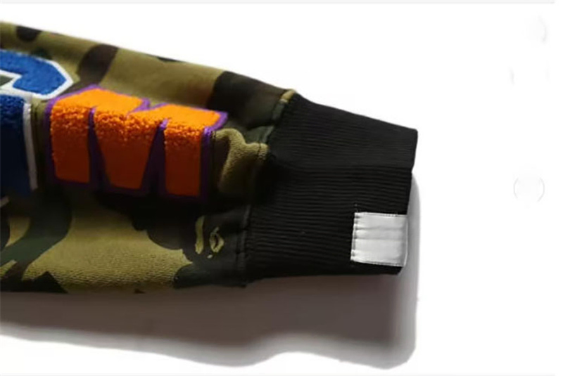 Xx Letter Shark Puff Printed Loose Fit Zip Hoodie 2026 100% Cotton Sweatshirt Men Women Unisex Streetwear High Quality Bapees