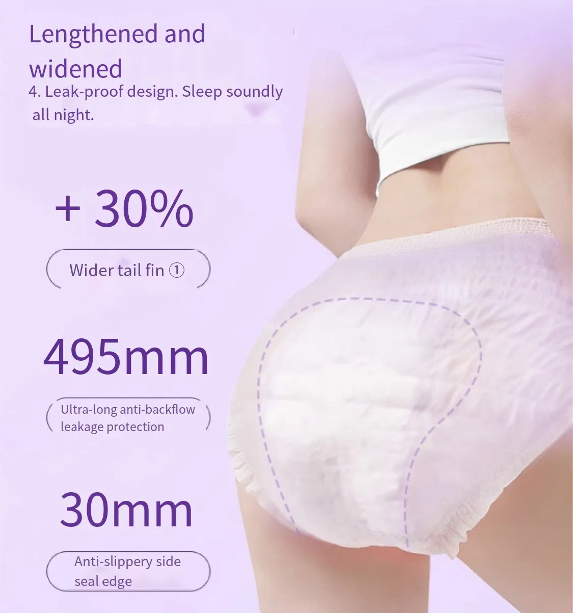 Factory Direct Organic Disposable Period Pants for Women Free Samples Available