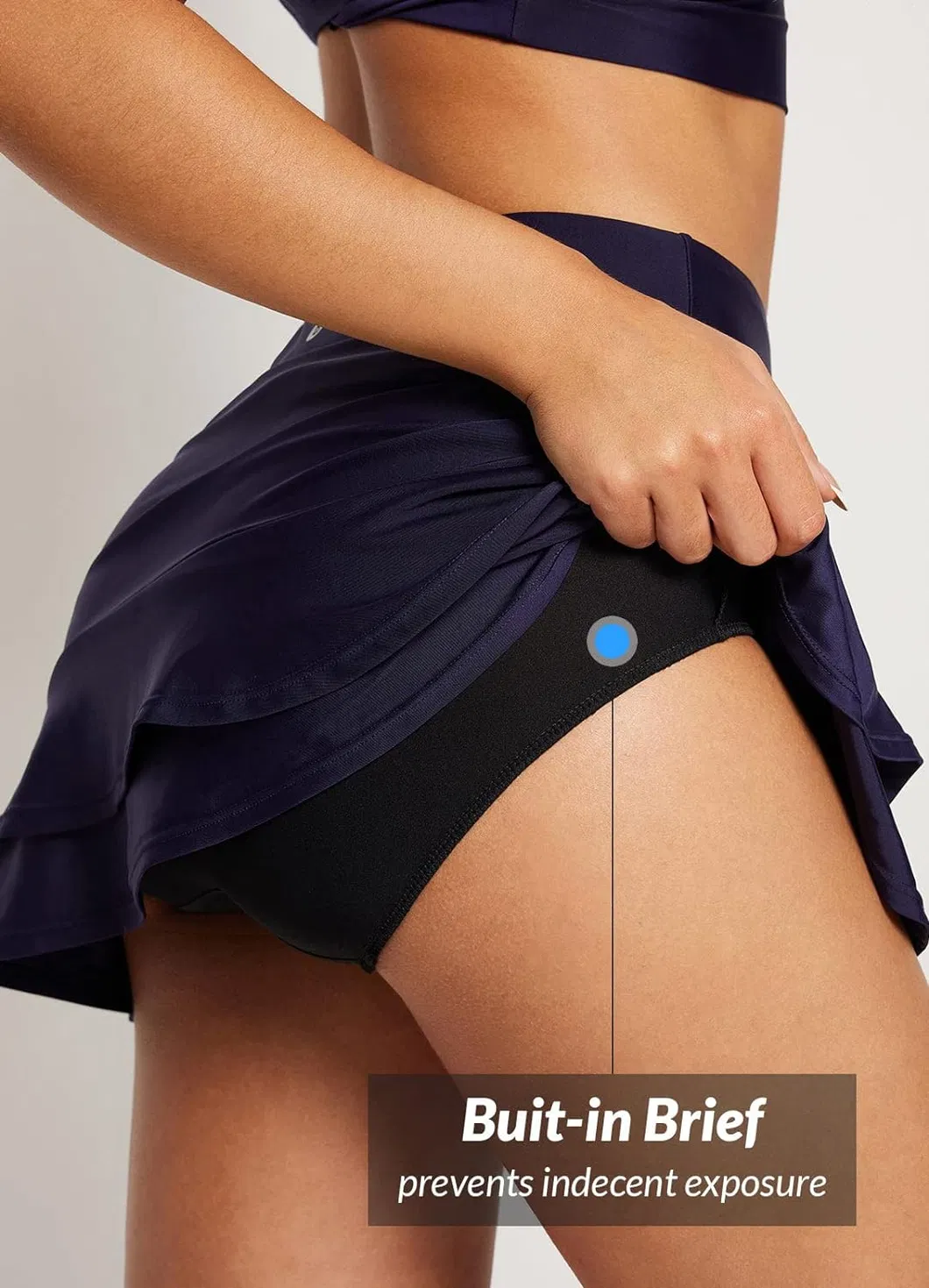 Swim Skirt Model View 2