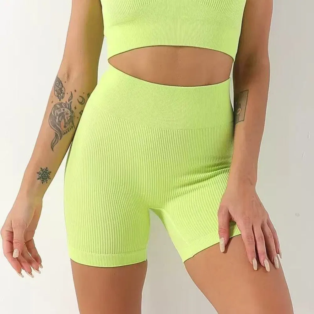 Women Amazon Hot- Sale Sports Wear Yoga Gym Butt Lifting Legging Shorts