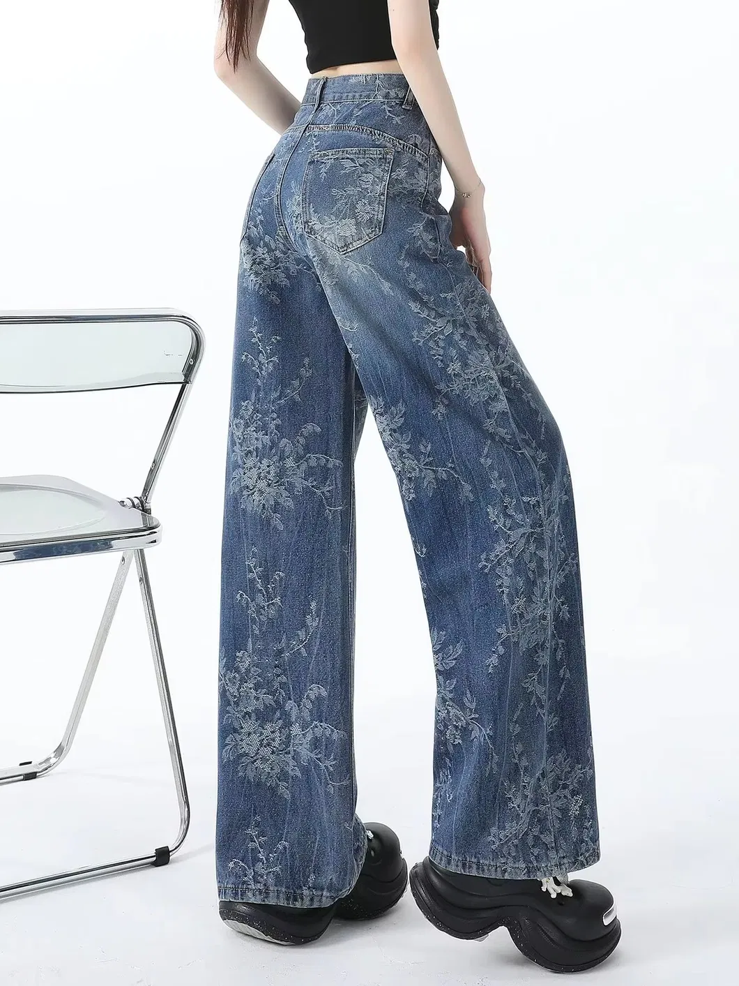 Women's Retro Straight Jeans