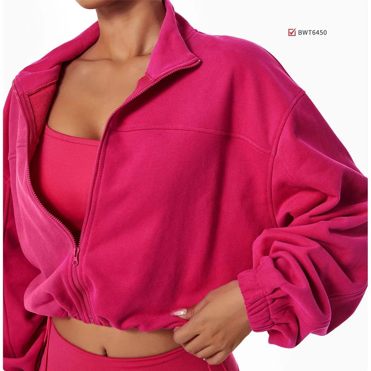 Women Long Sleeve Outdoor Casual Running Training Loose Zipper Coats Gym Fitness Yoga Wear