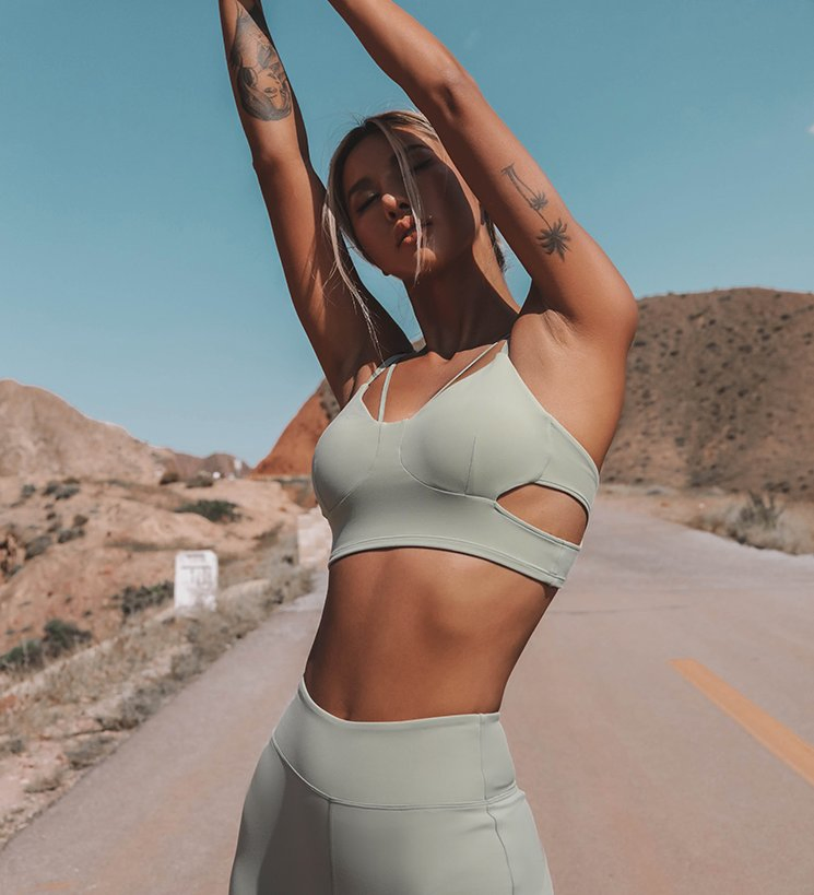 New Women's Sexy High Quality Yoga Gym Set Squat Proof Leggings