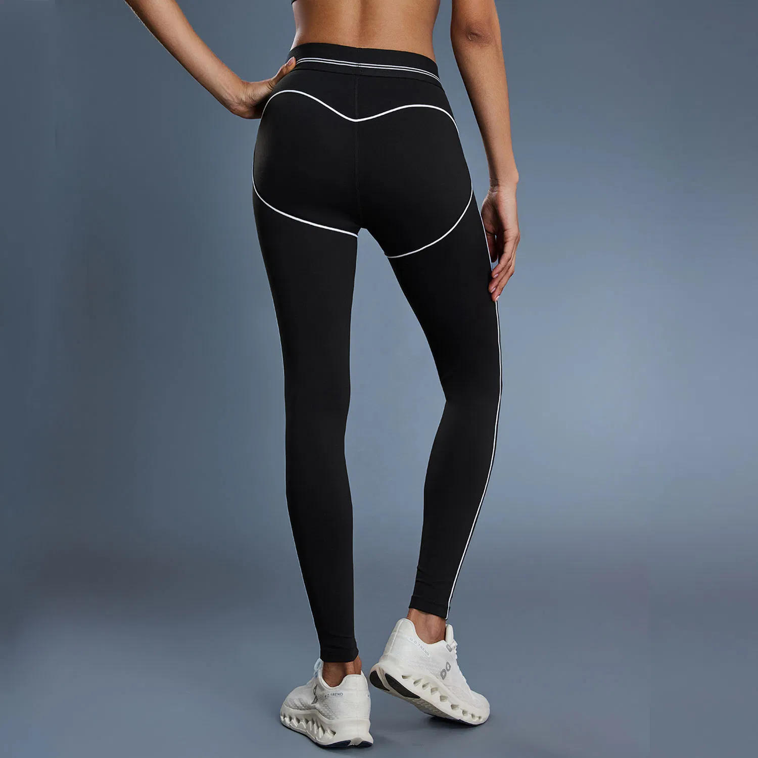 Qumor High Waist Naked Feeling Yoga Leggings for Women, Tummy Control Butt Lift Scrunch Peach Hip Body Sculpting Fitness Gym Workout Running Pilates Sports