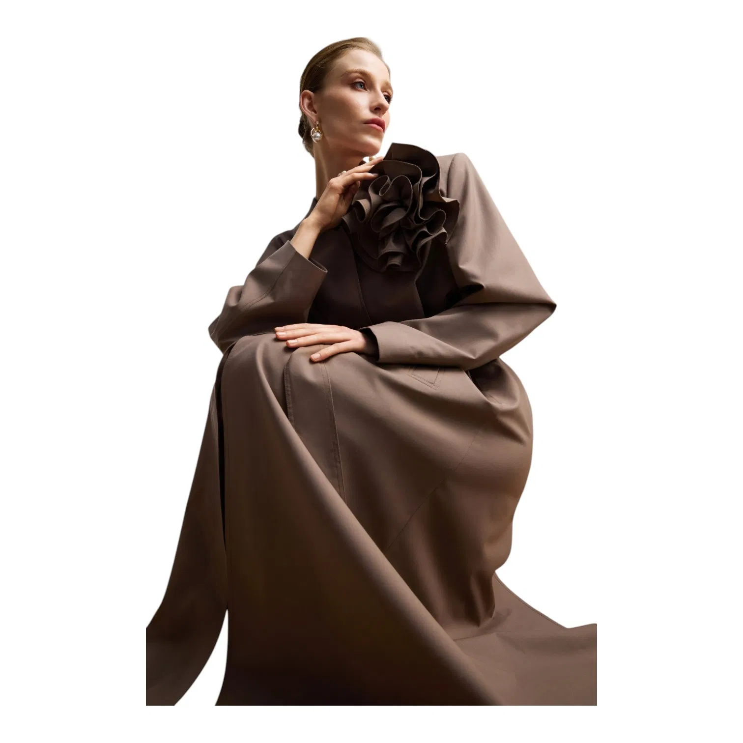 Premium Wool Custom Tailored for Professional and Business Wear Premium Wool Bespoke Women Overcoat