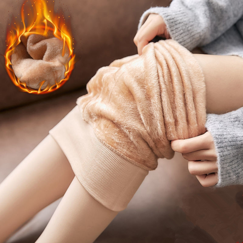 Pants for Women's Autumn and Winter Bare Leg Artifact Skin Queen Size