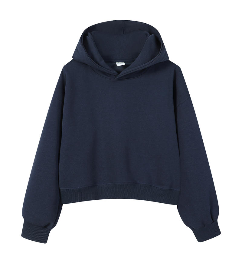 350GSM 100% Cotton Women Pullover Hoodies Sweatshirt for Women Accept Print Logo