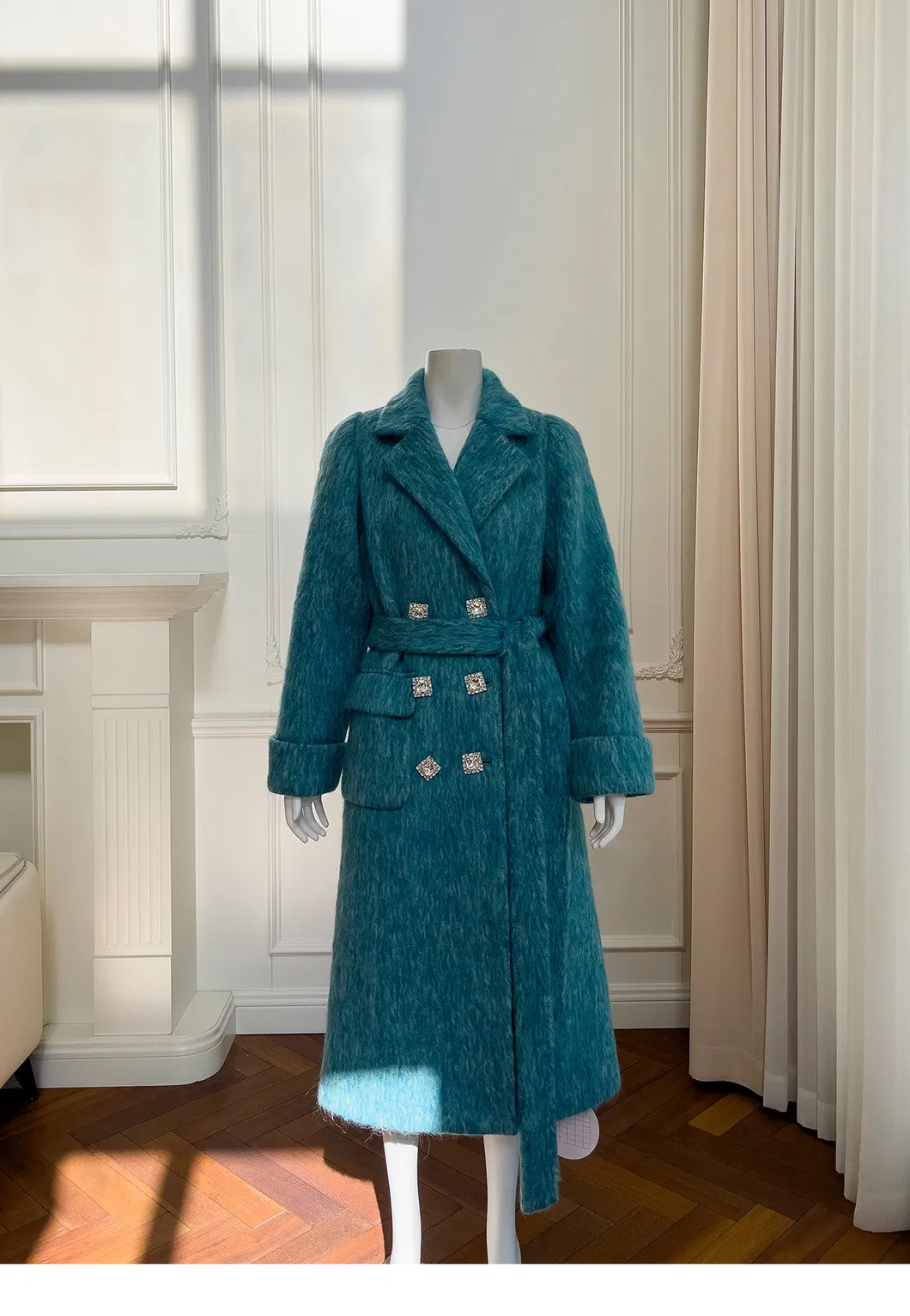 Blue Wool Coat 1