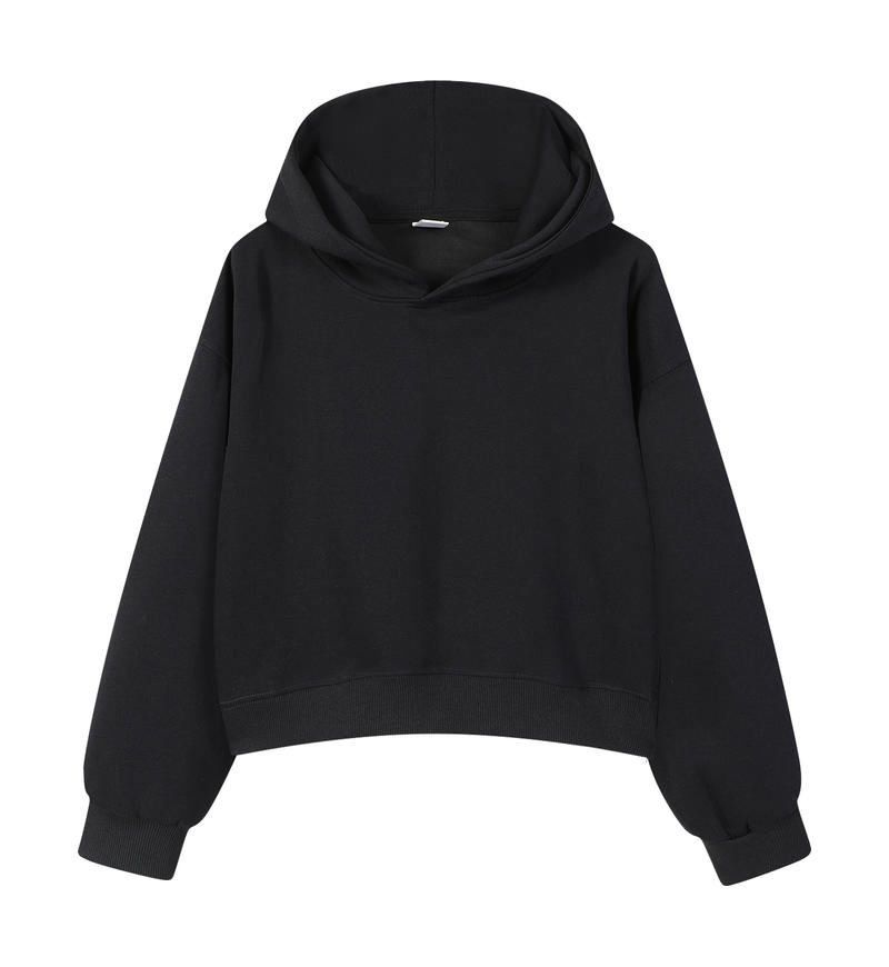 350GSM 100% Cotton Women Pullover Hoodies Sweatshirt for Women Accept Print Logo