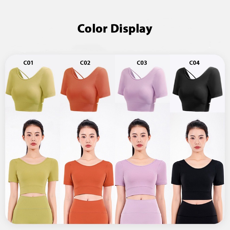 Factory New Design 2PCS Fancy Activewear for Women, Soft Stretch Yoga Crop Top with Bra, High Waisted Booty Lifting 7/8 Capri Workout Leggings with Pleated Cuff