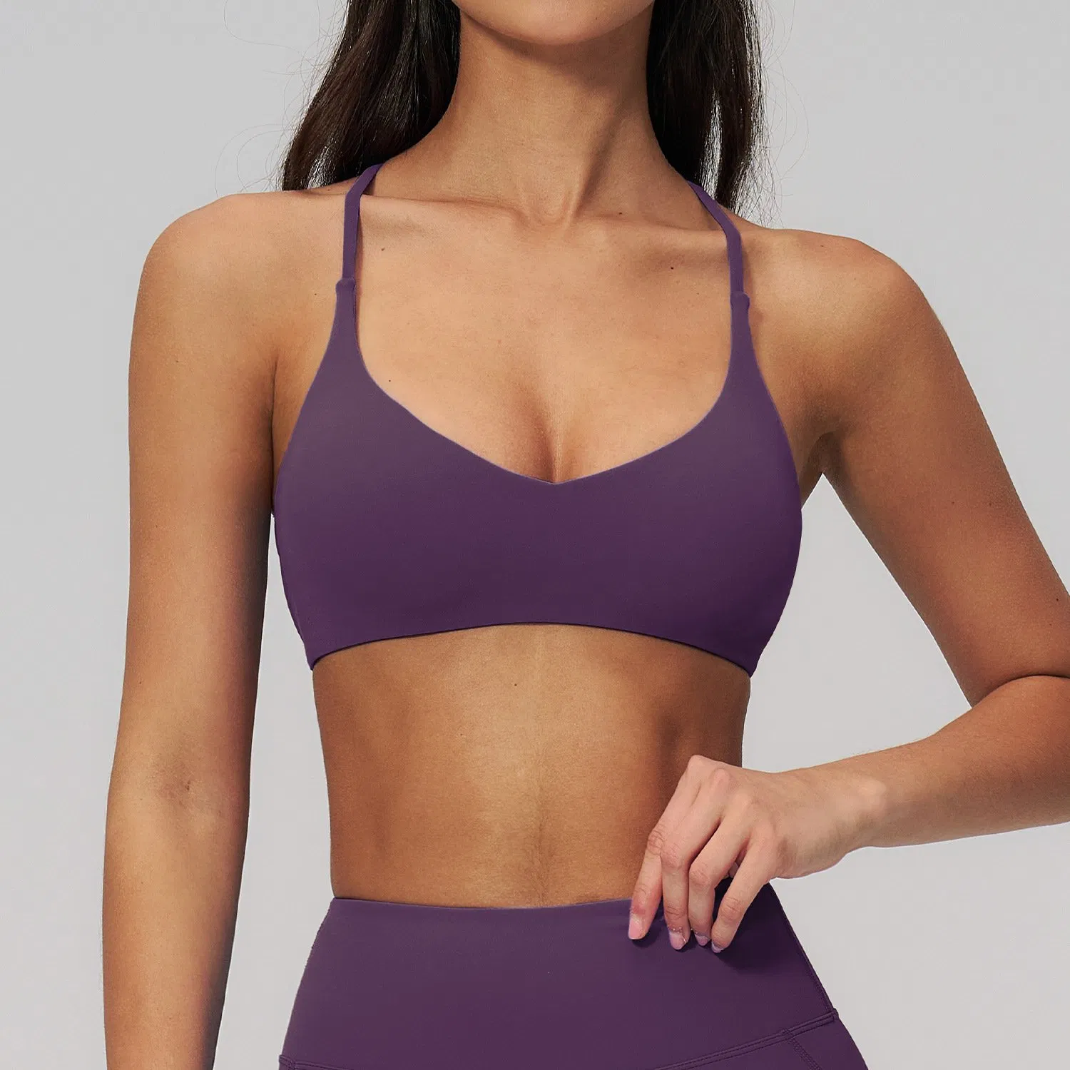 Quick Dry Cross Back Yoga Bra High Support Sports Bra Fitness Wear for Women Casual Running Buy Cheap Online