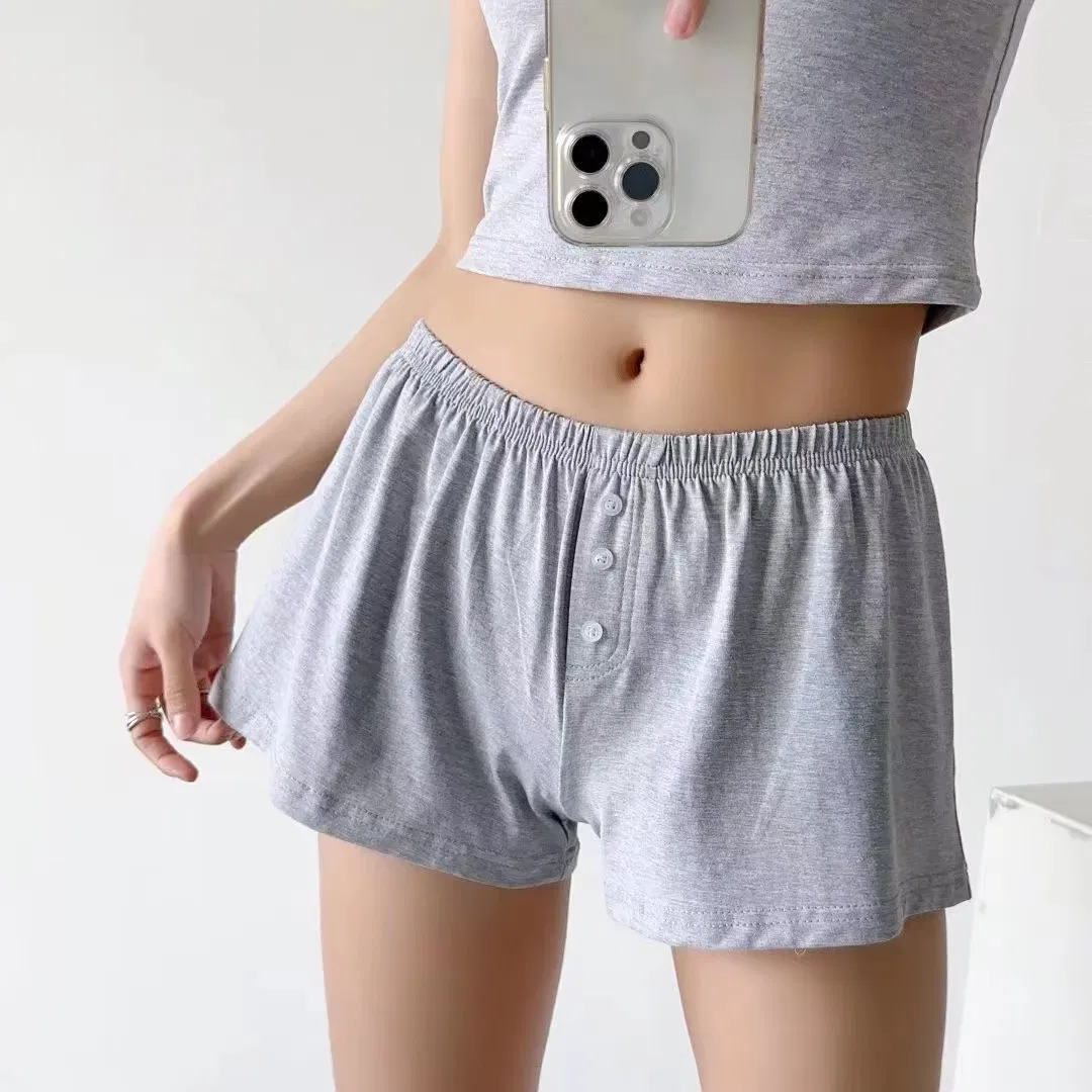 Factory Price Wholesale Bamboo Women Elastic Waist Wide Leg Comfortable Bottoms