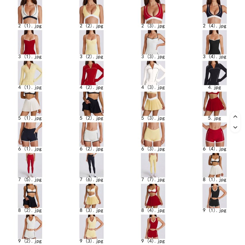 Factory Contrast Color Soprts Bra+Shorts+Leggings+Skirt+Jacket Yoga Sets Gym Activewear Clothes for Women Sportswear