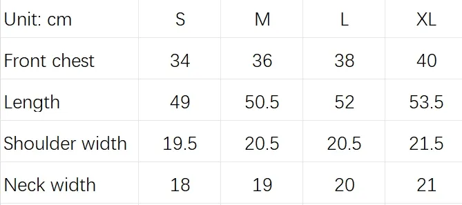 Size Measurement Chart