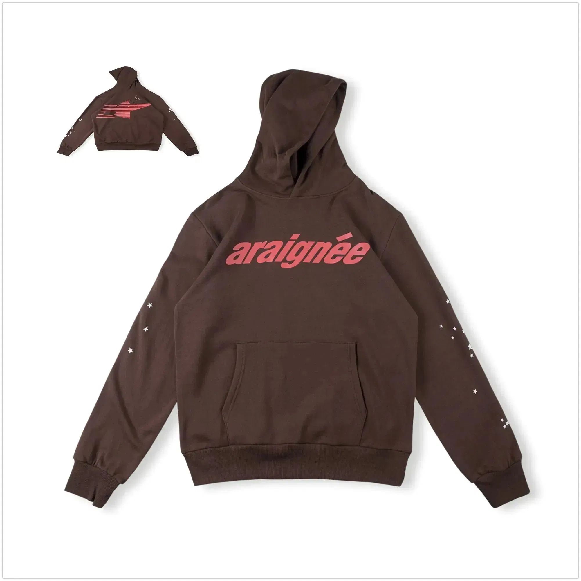 Mens Sp5der Hoodie 1.1 555 Young Thug Angel Woman 555555 Letters Hoodie Spider Puff Print Sp5der Pullover Hoodie 1: 1 Sp5der Hoodie