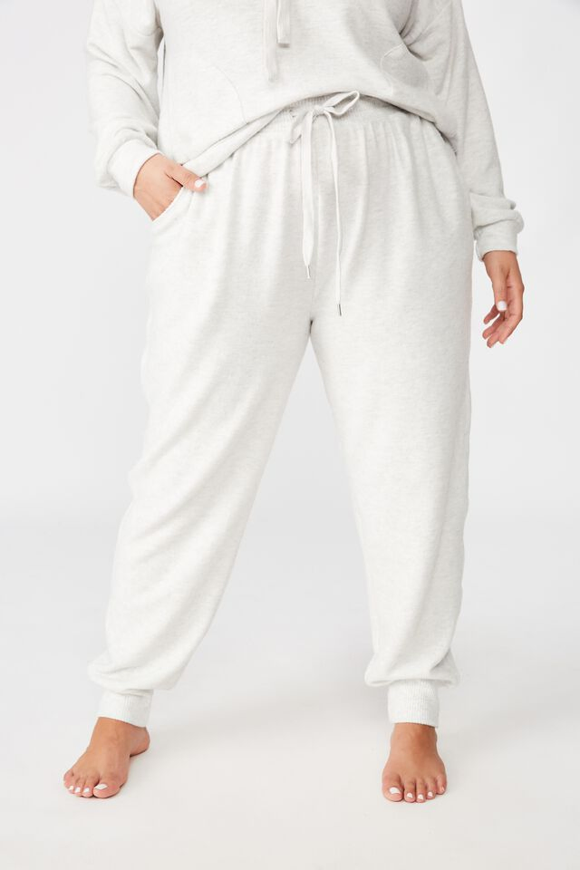 Factory China OEM Top Quality New Design Hot Selling Tie Waist Slim Cuff Pant Relaxed Knitted Women Leisure Household Women Loungewear