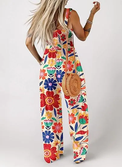 Floral Print Jumpsuit