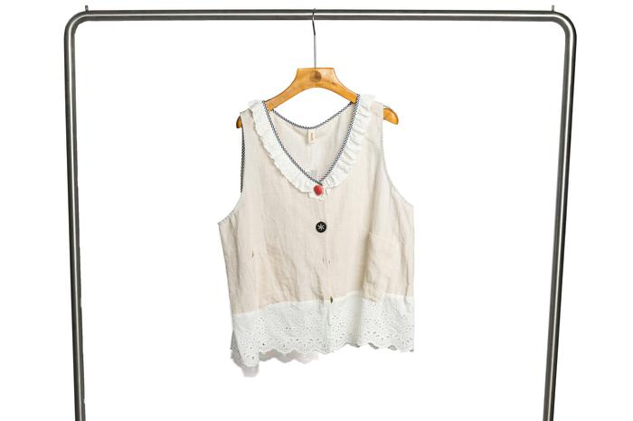 Women's Blouse Girl's Garments Clothings Apparel Summer Clear Material Lady Blouse