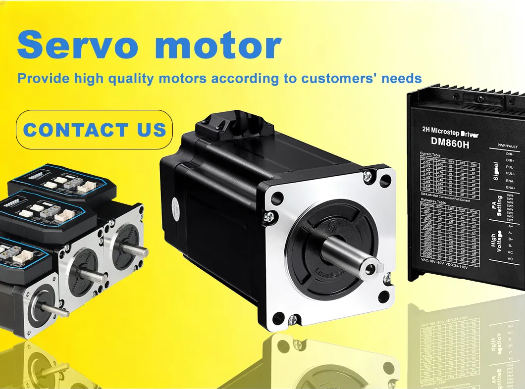 57mm Motor Paso a Paso de Alta Precisión en Bucle Cerrado 3.0nm con Controlador de Servomotor Digital Movimiento Suave para Máquinas de CNC de Carpintería y Procesamiento de PCB