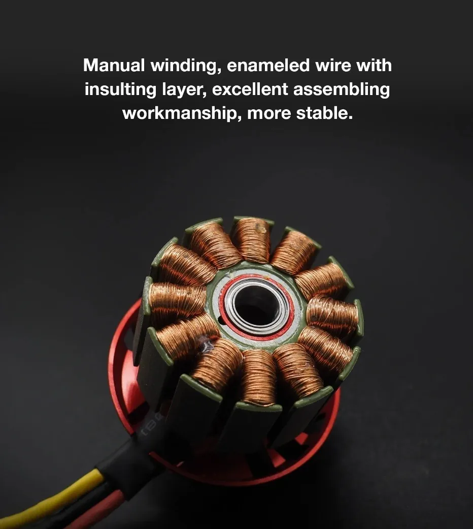 Motor sin sensores y sin ranuras para 3650 3900kv Scala para coche de carreras 1/10