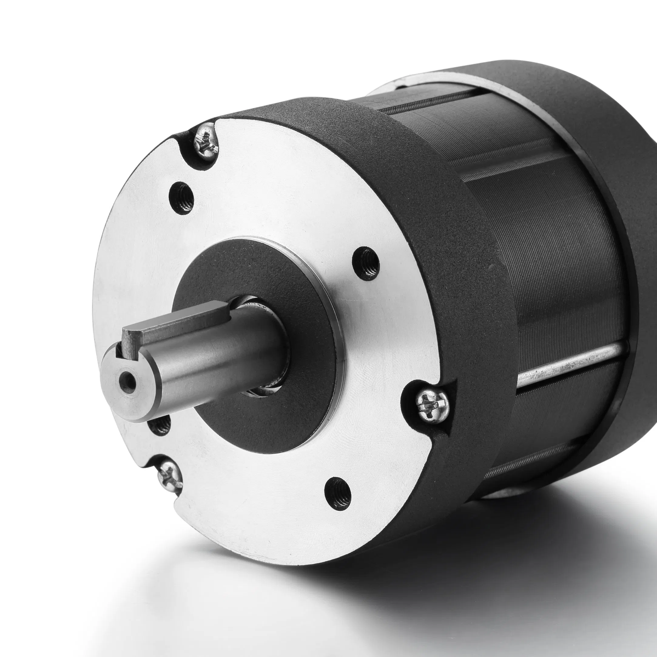 80mm 48V Motor de corriente continua sin escobillas de alta torsión y bajo rpm, motor sin ranuras para control industrial