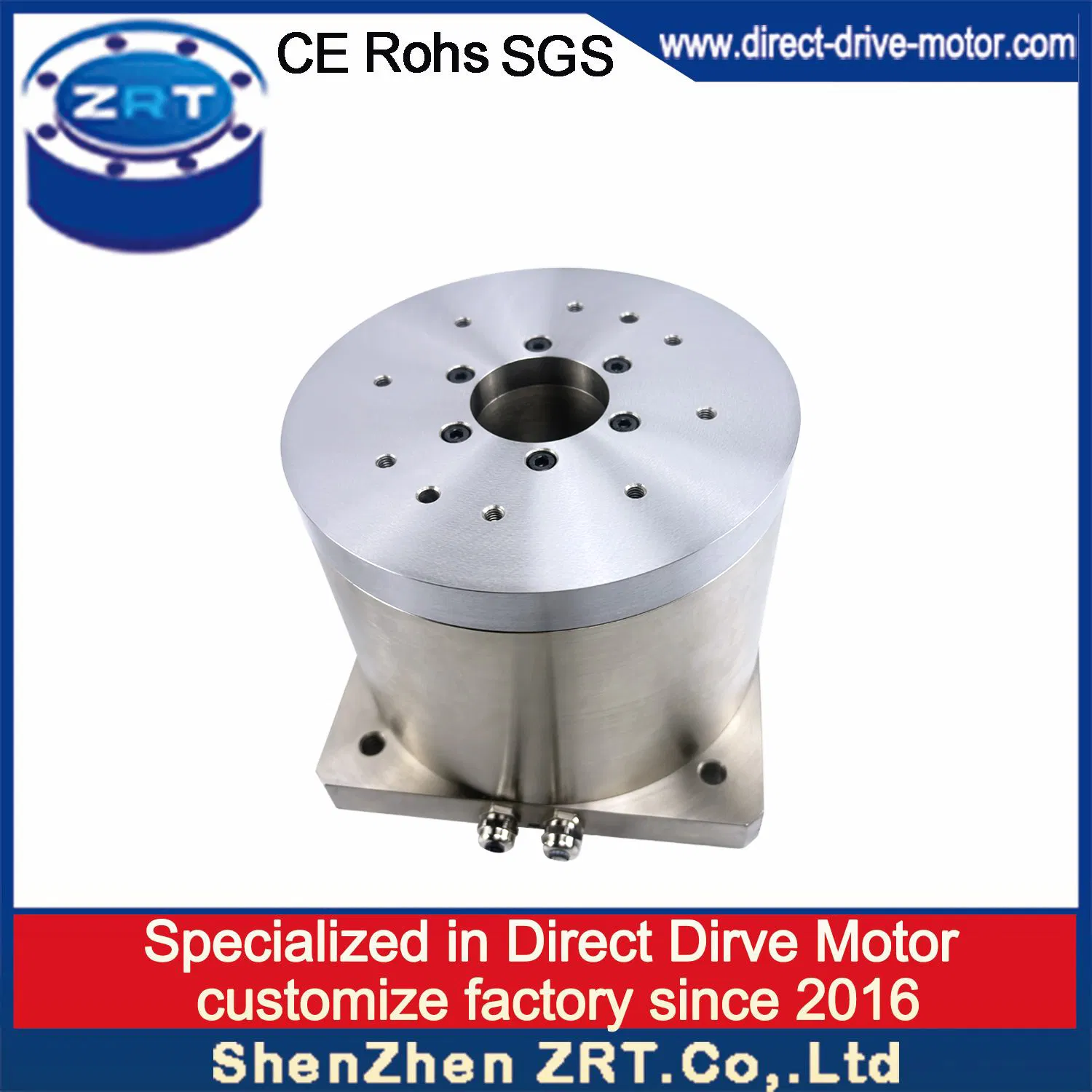Motor Directo Automatizado Personalizable de Alta Precisión y Hueco Modelo: Zrddr-168140-90-300-DMC-46