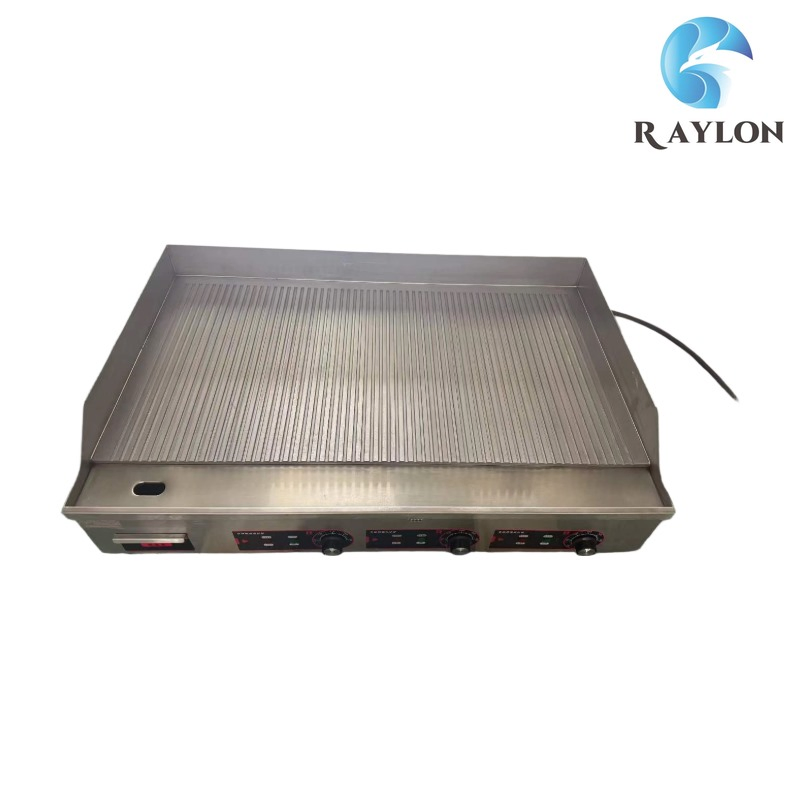 Sistema de calefacción de placa plana de plancha eléctrica comercial para restaurante de panqueques
