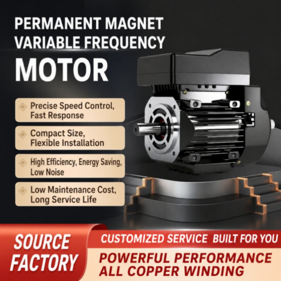 Aseguramiento de Calidad Motor Síncrono de Imán Permanente de Alta Densidad de Par 220V para Compresor