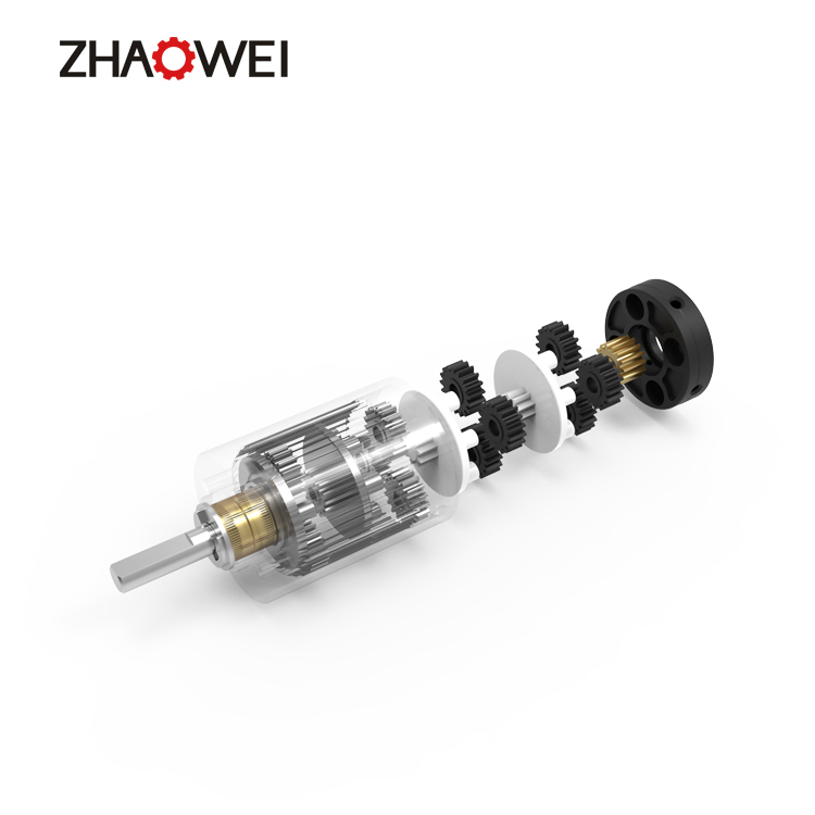 6mm 3V Motor de engranaje planetario en miniatura de CC con caja de engranajes de alto par