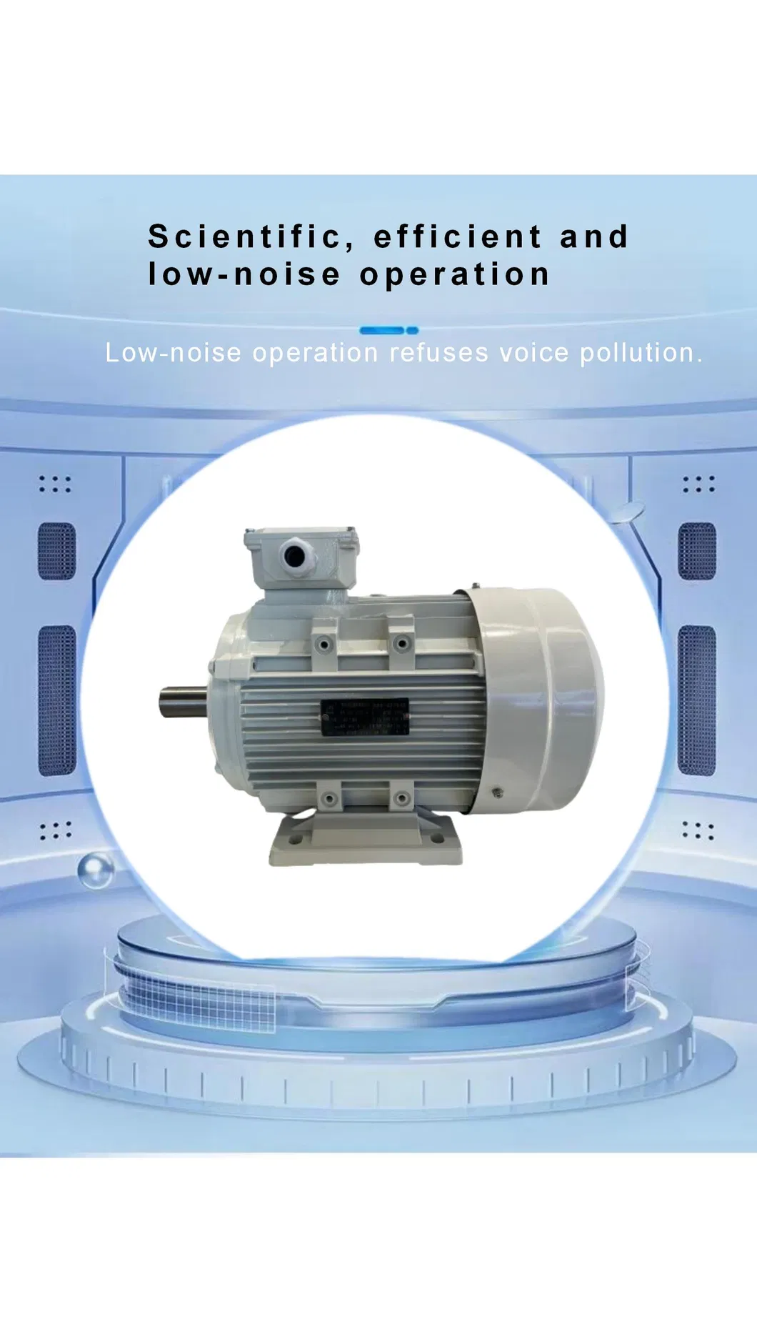 Motor Eléctrico de Eje Hueco Doble Rodamiento 1450 Rpm Trifásico 7.5kw