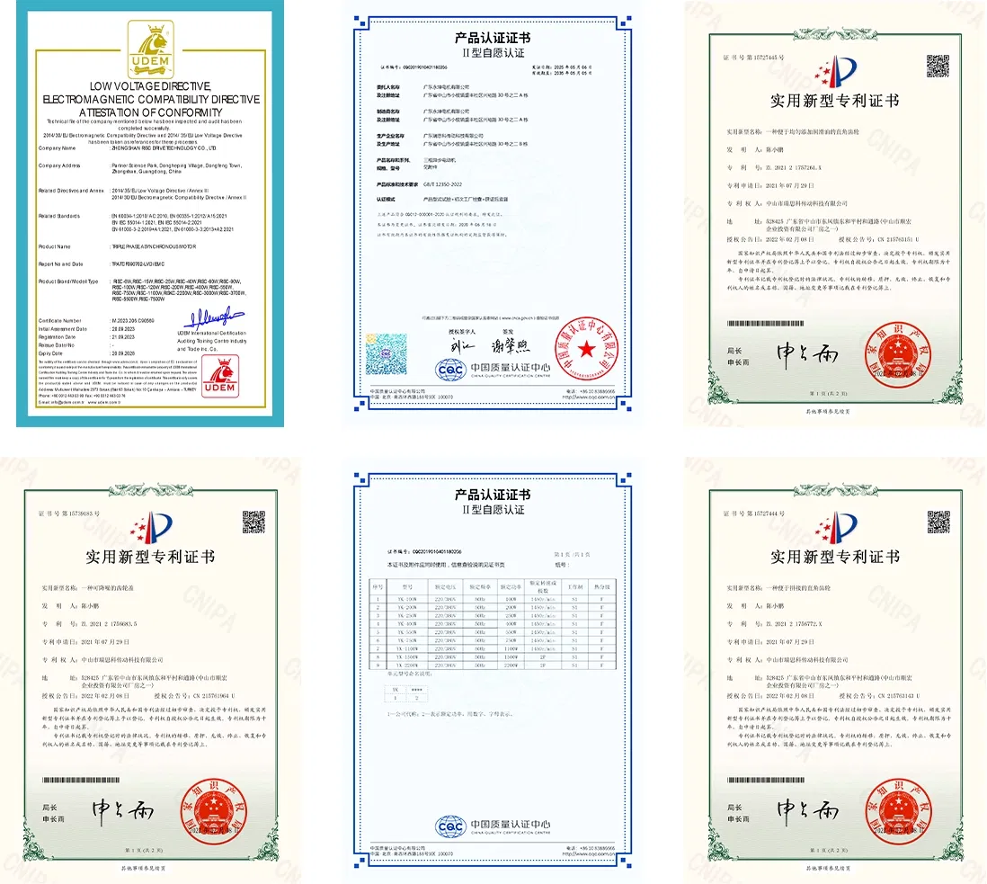 Certificaciones CE, ISO, 3C