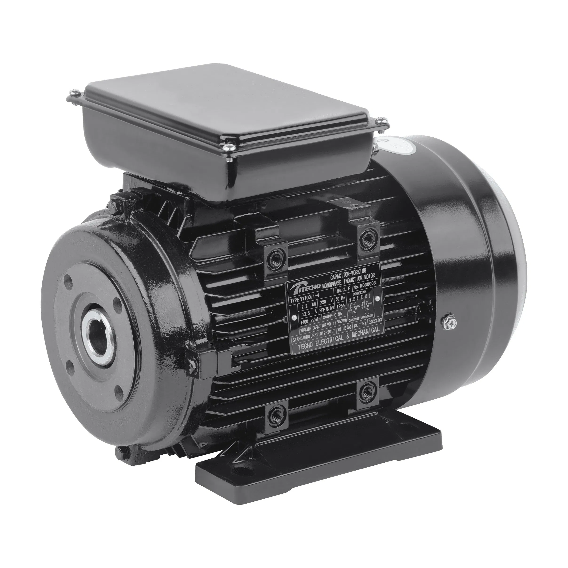 Bomba de Lavadora de Alta Presión Motor Eje Hueco 5.5kw 7.5HP Trifásico 24mm Eje