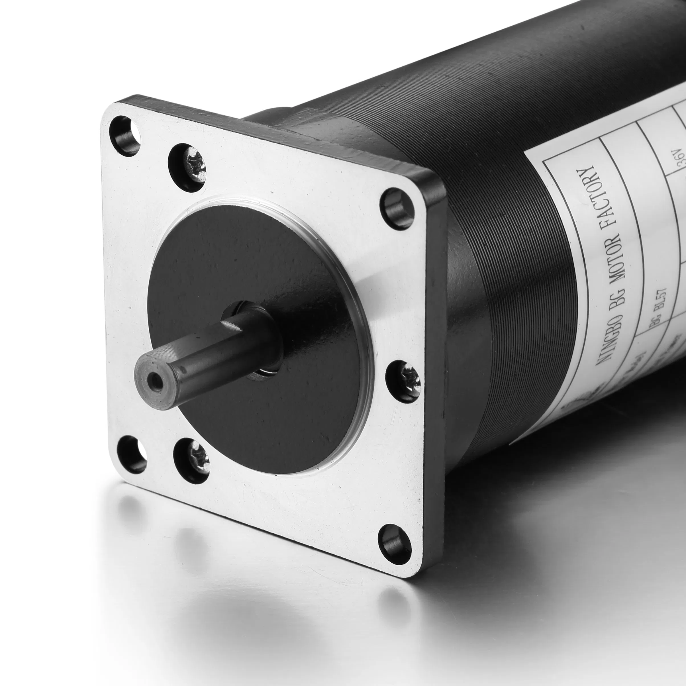 57mm 24V Motor de corriente continua sin escobillas de alta torsión y media velocidad sin ranuras para control industrial